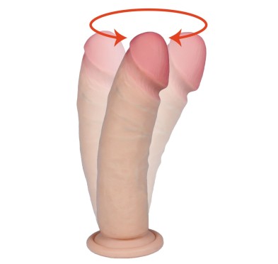 Realistyczny penis dildo z rotacją cyberskóra 20cm